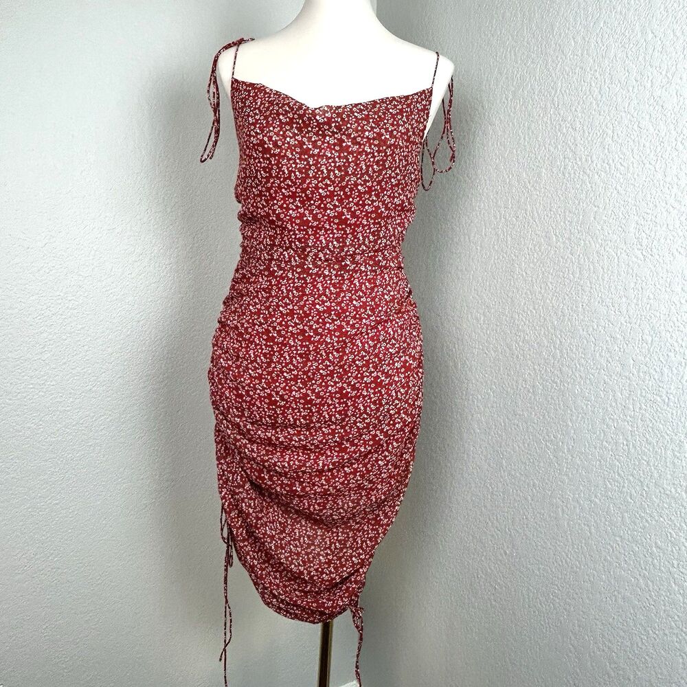 Endless Rose Women's Spagetthi Strap Floral Midi Sundress Size Small